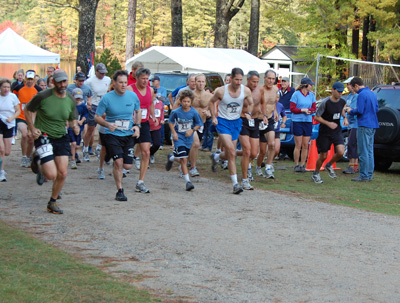 Runners at the start of the race.
